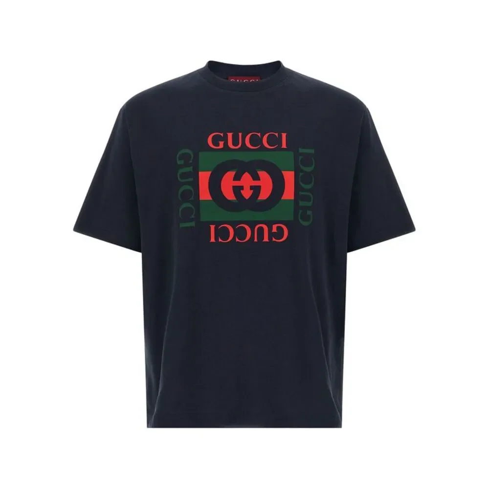Gucci Men Logo Print T-Shirt